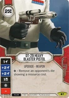 DT-29 Heavy Blaster Pistol (Card Only) - Spirit of Rebellion - Star Wars: Destiny card