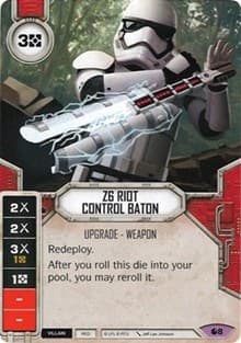 Z6 Riot Control Baton (Card Only) - Spirit of Rebellion - Star Wars: Destiny card