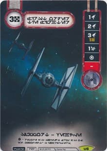 First Order TIE Fighter (Alternate Full Art) (Aurebesh Text) - SWD: Promo Cards - Star Wars: Destiny card