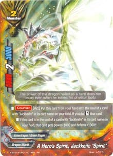 A Hero's Spirit, Jackknife "Spirit" - Crossing Generations - Future Card BuddyFight card