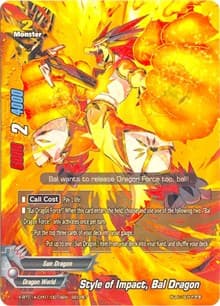 Style of Impact, Bal Dragon (Secret R Foiling) - Crossing Generations - Future Card BuddyFight card