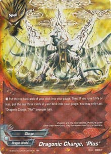Dragonic Charge, "Plus" - Crossing Generations - Future Card BuddyFight card