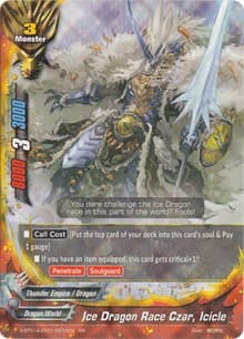 Ice Dragon Race Czar, Icicle - Crossing Generations - Future Card BuddyFight card