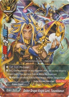 Golden Dragon Knight Lord, Tutankhamun - Crossing Generations - Future Card BuddyFight card