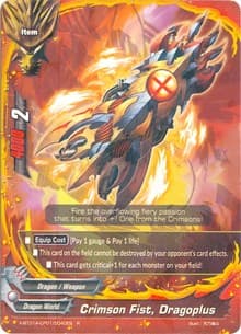 Crimson Fist, Dragoplus - Crossing Generations - Future Card BuddyFight card