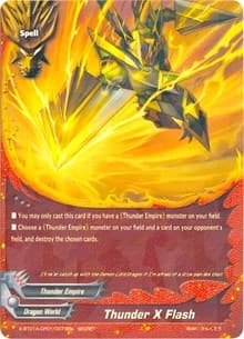Thunder X Flash (Secret R Foiling) - Crossing Generations - Future Card BuddyFight card