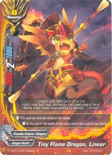 Tiny Flame Dragon, Linear - Crossing Generations - Future Card BuddyFight card