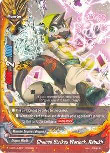Chained Strikes Warlock, Rabukh - Crossing Generations - Future Card BuddyFight card