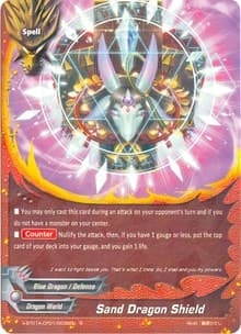 Sand Dragon Shield - Crossing Generations - Future Card BuddyFight card