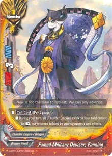 Famed Military Deviser, Fanning - Crossing Generations - Future Card BuddyFight card