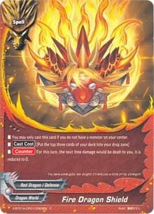 Fire Dragon Shield - Crossing Generations - Future Card BuddyFight card