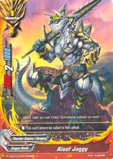 Aloof Jaggy - Crossing Generations - Future Card BuddyFight card