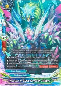 Avatar of Glass Crystal, Athora (Secret R Foiling) - Crossing Generations - Future Card BuddyFight card