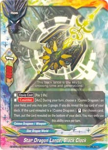 Star Dragon Lance, Black Clock - Crossing Generations - Future Card BuddyFight card
