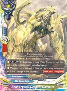 Acid Crystal Dragon, Gaimlett - Crossing Generations - Future Card BuddyFight card