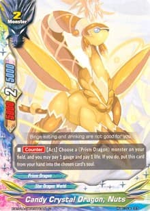 Candy Crystal Dragon, Nuts - Crossing Generations - Future Card BuddyFight card