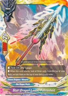 Star Dragon Lance, Fahrenheit - Crossing Generations - Future Card BuddyFight card