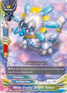 White Crystal Dragon, Kelnar - Crossing Generations - Future Card BuddyFight card