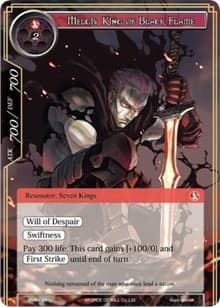 Melgis, King of Black Flame - Echoes of the New World - Force of Will card