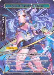 Dragon Shrine Maiden // Flute, Time Altering Priestess (Full Art) - Echoes of the New World - Force of Will card
