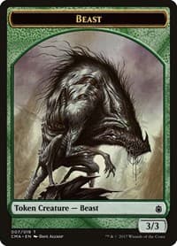 Beast Token (007) - Commander Anthology - Magic: The Gathering card