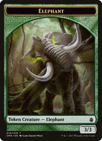 Elephant Token (010) - Commander Anthology - Magic: The Gathering card