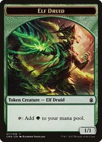 Elf Druid Token (011) - Commander Anthology - Magic: The Gathering card