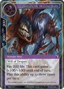 Reshuberos, the Devilish Brute - Echoes of the New World - Force of Will card