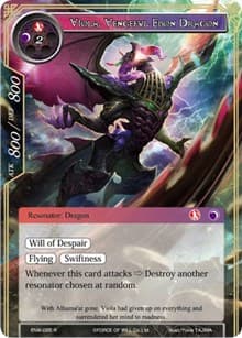 Viola, Vengeful Ebon Dragon - Echoes of the New World - Force of Will card