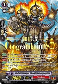 Collision Dragon, Charging Pachycephalo (Hot Stamped) - Promo Cards - Cardfight Vanguard card