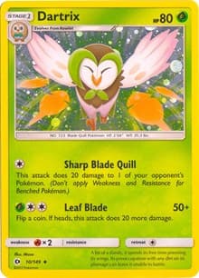 Dartrix - 10/149 (Cosmos Holo) - Blister Exclusives - Pokemon card