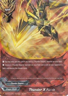 Thunder X Flash (Parallel RR Foiling) - Crossing Generations - Future Card BuddyFight card