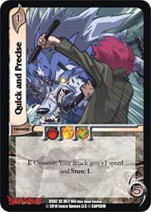 Quick and Precise - Darkstalkers: Warriors of the Night - UniVersus card