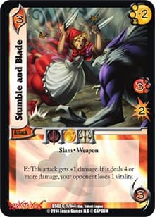 Stumble and Blade - Darkstalkers: Warriors of the Night - UniVersus card