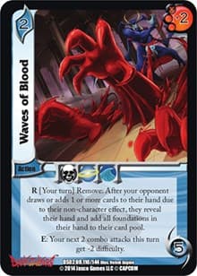 Waves of Blood - Darkstalkers: Warriors of the Night - UniVersus card