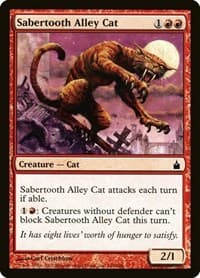 Sabertooth Alley Cat - Ravnica: City of Guilds - Magic: The Gathering card
