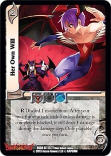 Her Own Will - Darkstalkers: Collector's Tins - UniVersus card