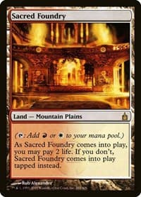 Sacred Foundry - Ravnica: City of Guilds - Magic: The Gathering card