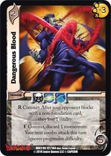 Dangerous Blood - Darkstalkers: Warriors of the Night - UniVersus card