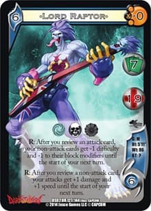 Lord Raptor - Darkstalkers: Warriors of the Night - UniVersus card
