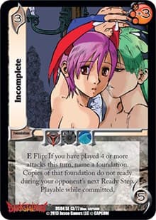 Incomplete - Darkstalkers: Collector's Tins - UniVersus card