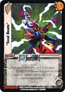 "Soul Beats" - Darkstalkers: Warriors of the Night - UniVersus card