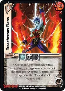 Treacherous Plans - Darkstalkers: Warriors of the Night - UniVersus card
