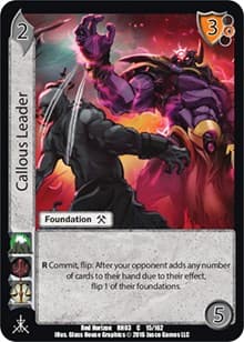 Callous Leader - Red Horizon: Blood Omen - UniVersus card