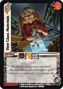 First Class Materials - Darkstalkers: Warriors of the Night - UniVersus card