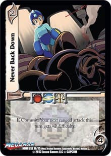 Never Back Down - Mega Man: Collector's Tins - UniVersus card