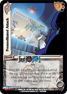 Premeditated Attack - Mega Man: Battle for Power - UniVersus card