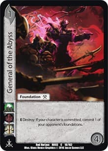 General of the Abyss - Red Horizon: Blood Omen - UniVersus card
