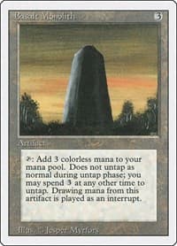 Basalt Monolith - Revised Edition - Magic: The Gathering card