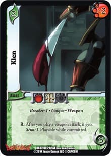 Kien - Darkstalkers: Warriors of the Night - UniVersus card